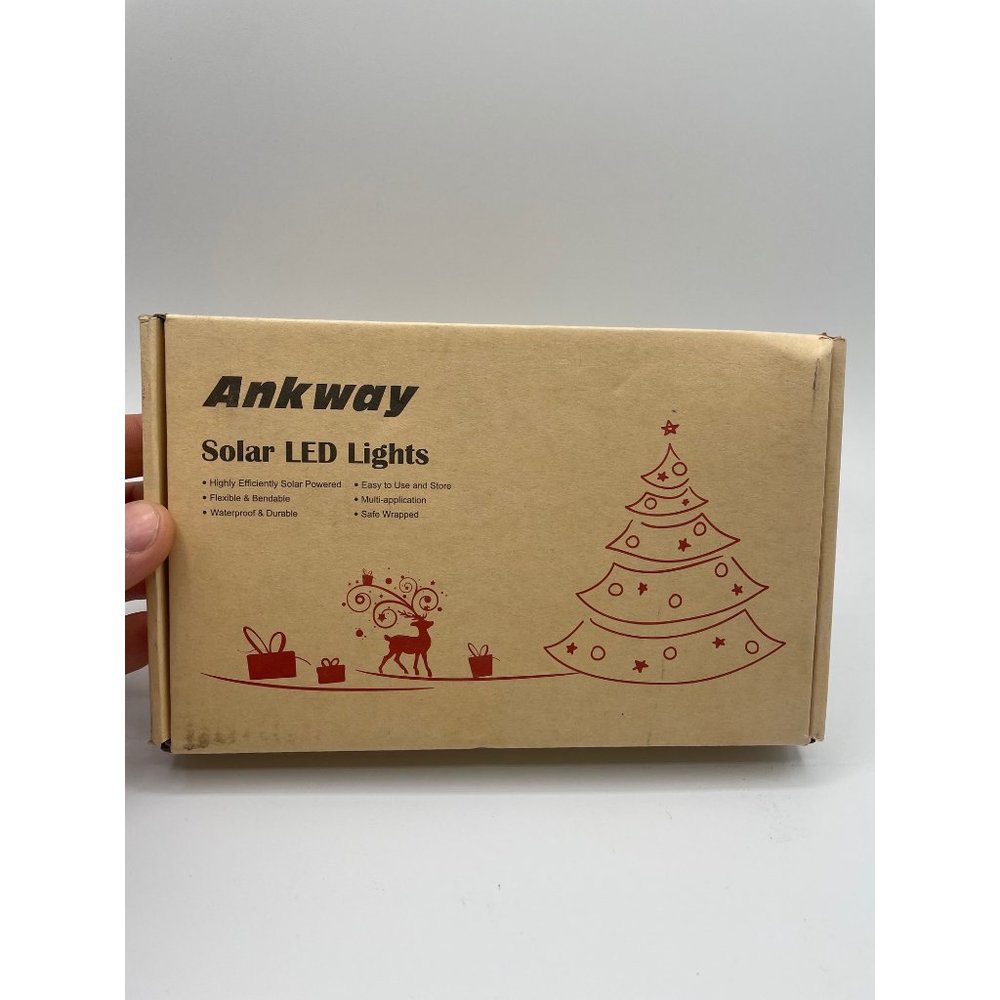 Solar String Lights Multi Color, Ankway 200 LED Fairy Lights 3-Strand Copper Wir